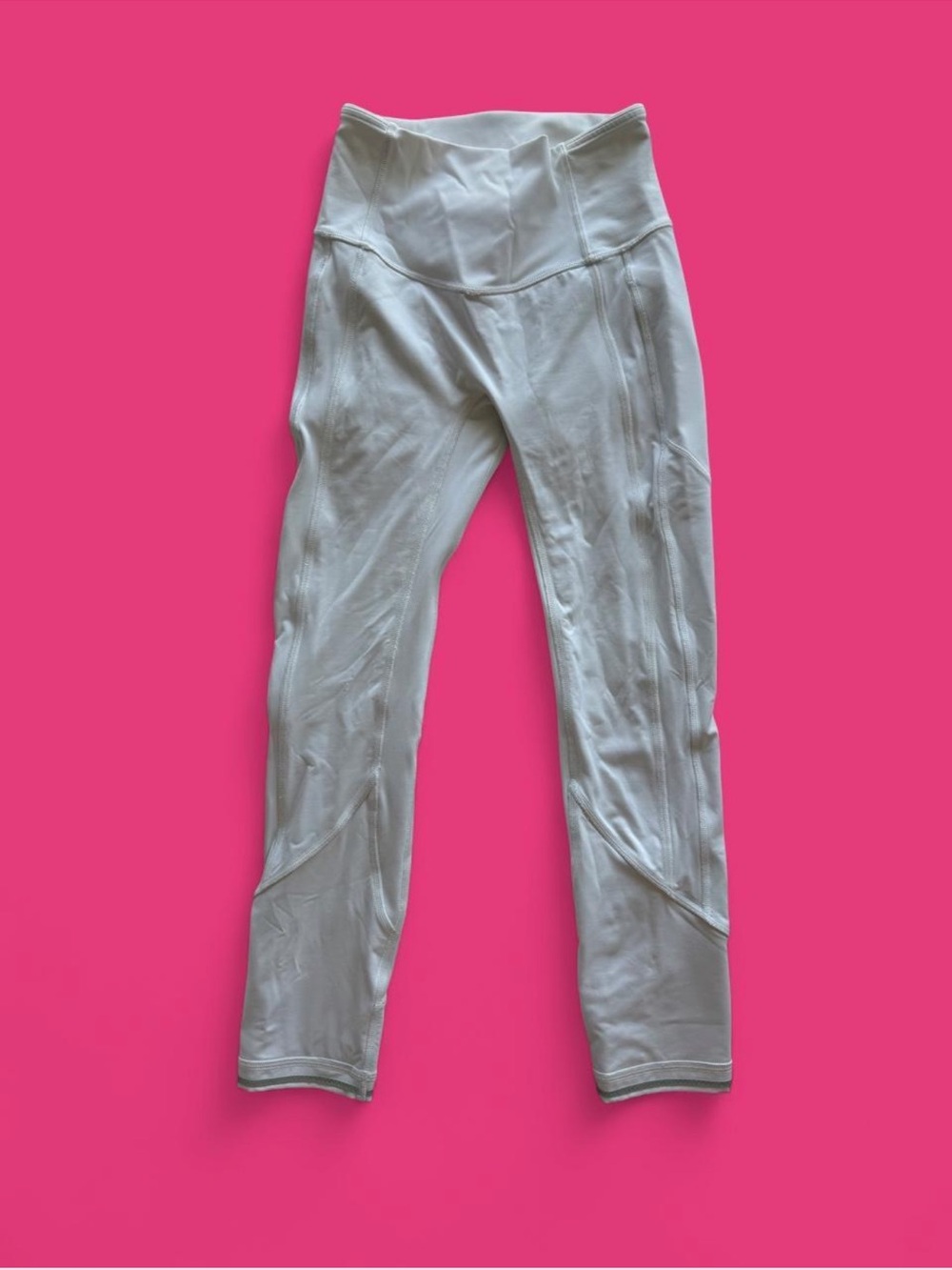 Lululemon white leggings with pockets